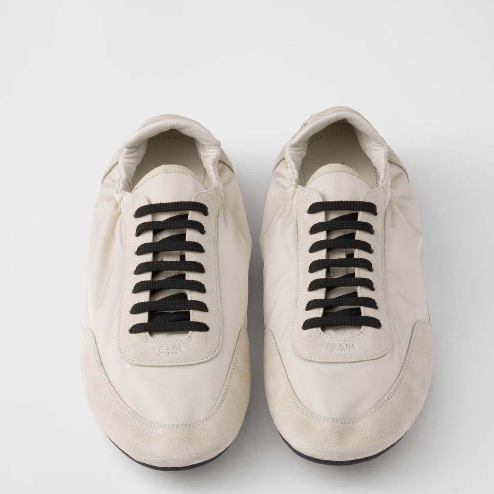 Prada Collapse Re-Nylon and suede elasticized sneakers - Picture 4 of 12